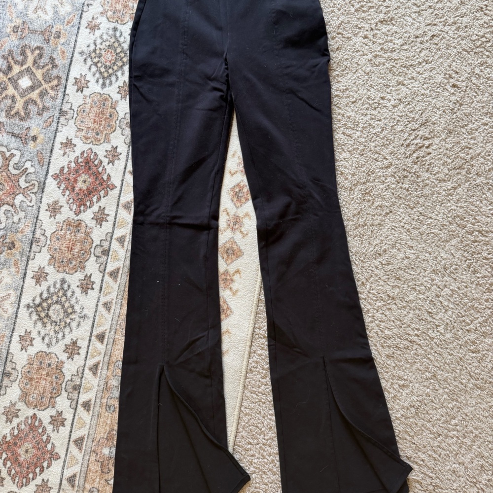 ALO Yoga Black Flare slit Leggings